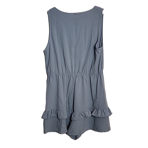 Light Blue Lightweight Romper, XL - Picture 5 of 6
